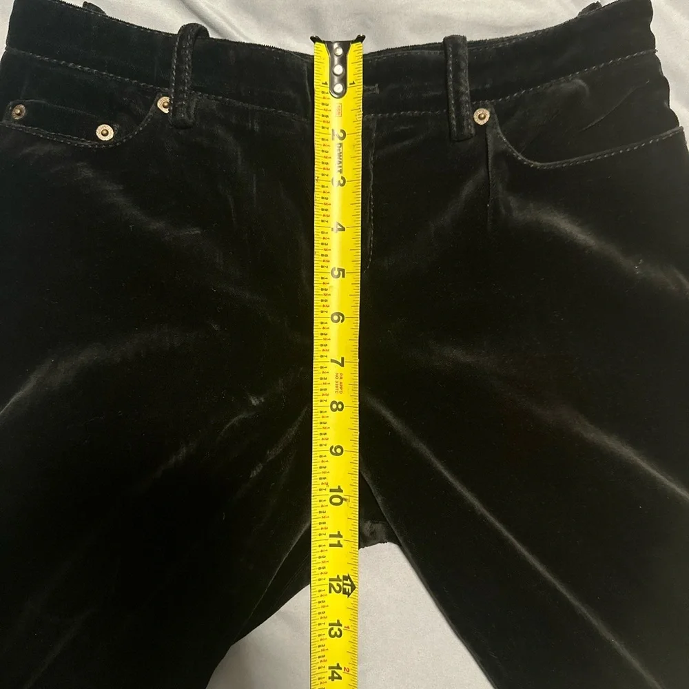 Louis Vuitton Black Velvet Flare Pants - Picture 16 of 16